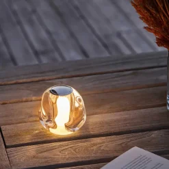 ICE BALL Portable Bordlampe, krom fra Loom Design
