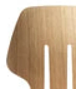 J67 spisebordsstol, lakeret eg fra FDB Møbler