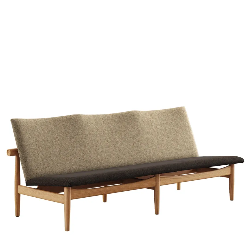 Japan 3 pers. sofa, eg olie af Finn Juhl