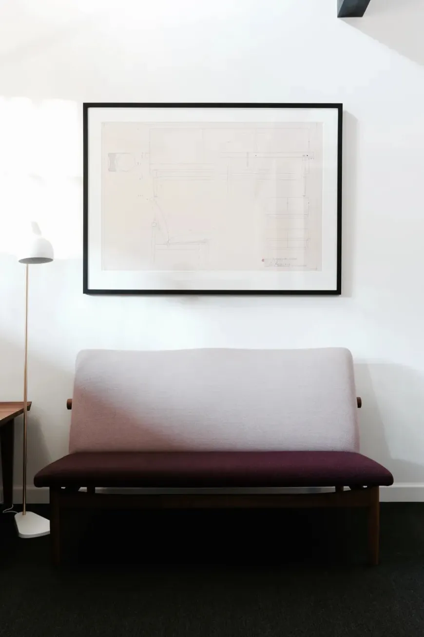 Japan 2 pers. sofa, eg olie af Finn Juhl