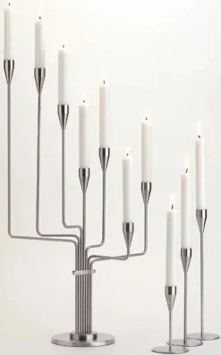 Karlsvognen Table Lysestage, mørk blå fra Piet Hein