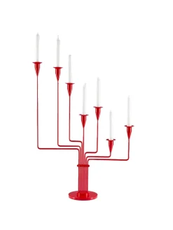 Karlsvognen Table Lysestage, messing fra Piet Hein