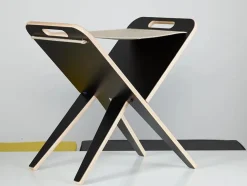 Klaburet m. Sæde i Hør fra Piet Hein