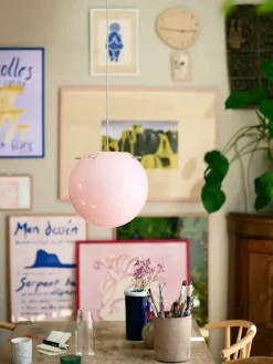 Koi Pendel, rose/brass Ø32 fra Frandsen