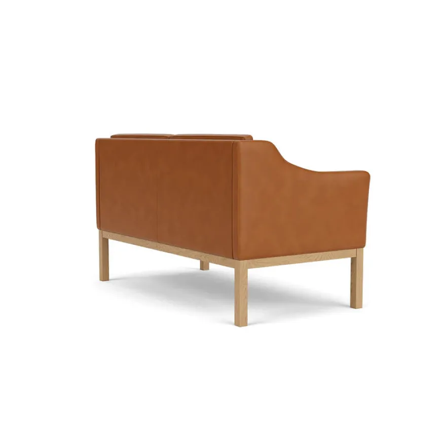 L45 MK154 2 pers. sofa, cognac læder af Mogens Koch