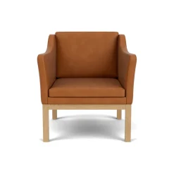 L46 MK155 lænestol, cognac læder af Mogens Koch