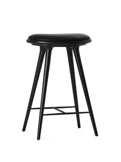 Lav barstol i Sirka grå egetræ fra Mater