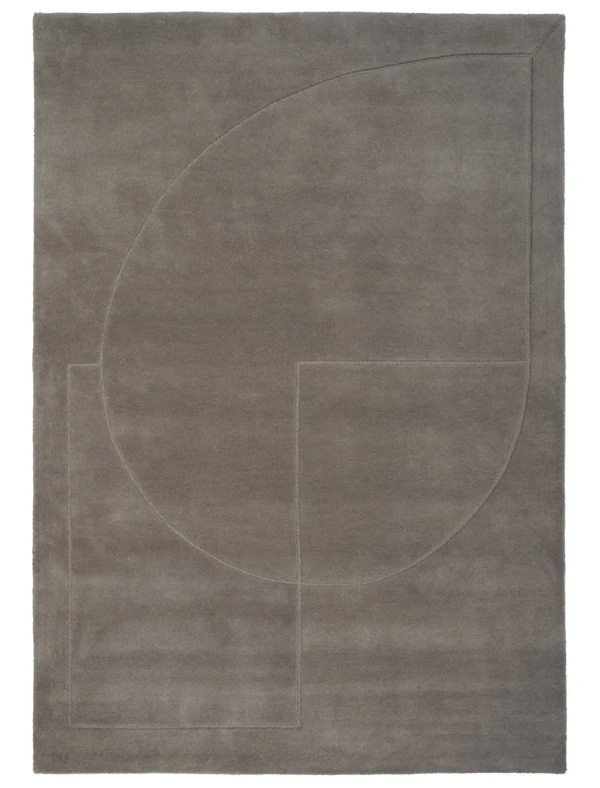 Lineal Poem Tæppe, Amber fra Linie Design