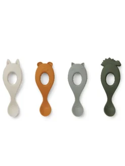 Liva silikone skeer 4-pak, hunter green mix fra Liewood
