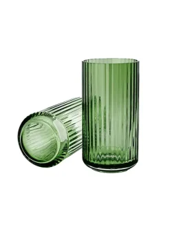 Lyngbyvasen i grøn glas fra Lyngby Porcelæn