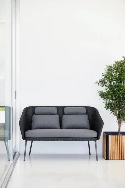 Mega Dining Bænk, inkl. hyndesæt fra Cane-line