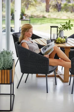 Mega Dining Stol, inkl. hyndesæt fra Cane-line