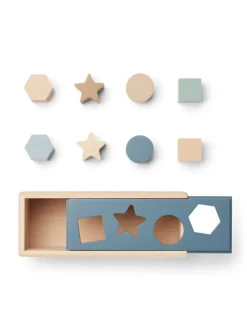 Midas puttekasse, geometric whale blue multi mix fra Liewood