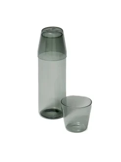 Milk, set of 1 carafe + 2 glasses, grey fra Nine