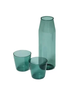 Milk, set of 1 carafe + 2 glasses, aqua fra Nine