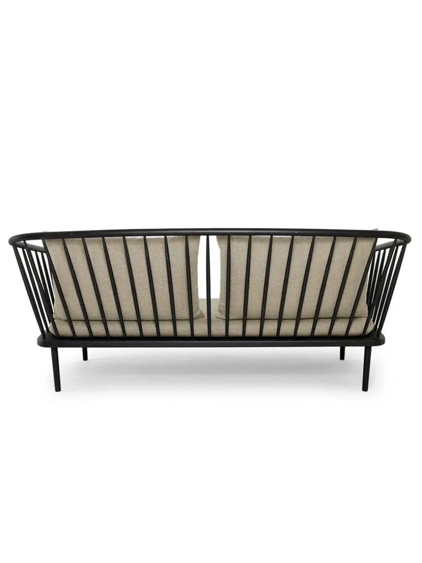 Mollis sofa, sort eg og uld fra Mater