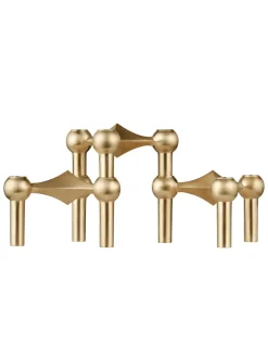 Nagel Lysestage, bronzeret messing fra STOFF Nagel