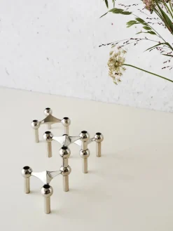 Nagel Lysestage, bronzeret messing fra STOFF Nagel