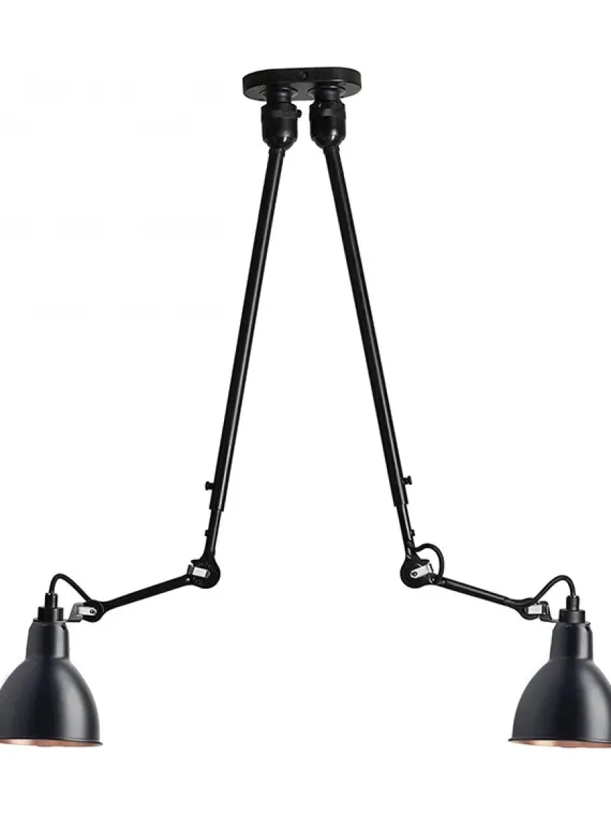 Nr. 302 dobbelt loftlampe fra Lampe Gras