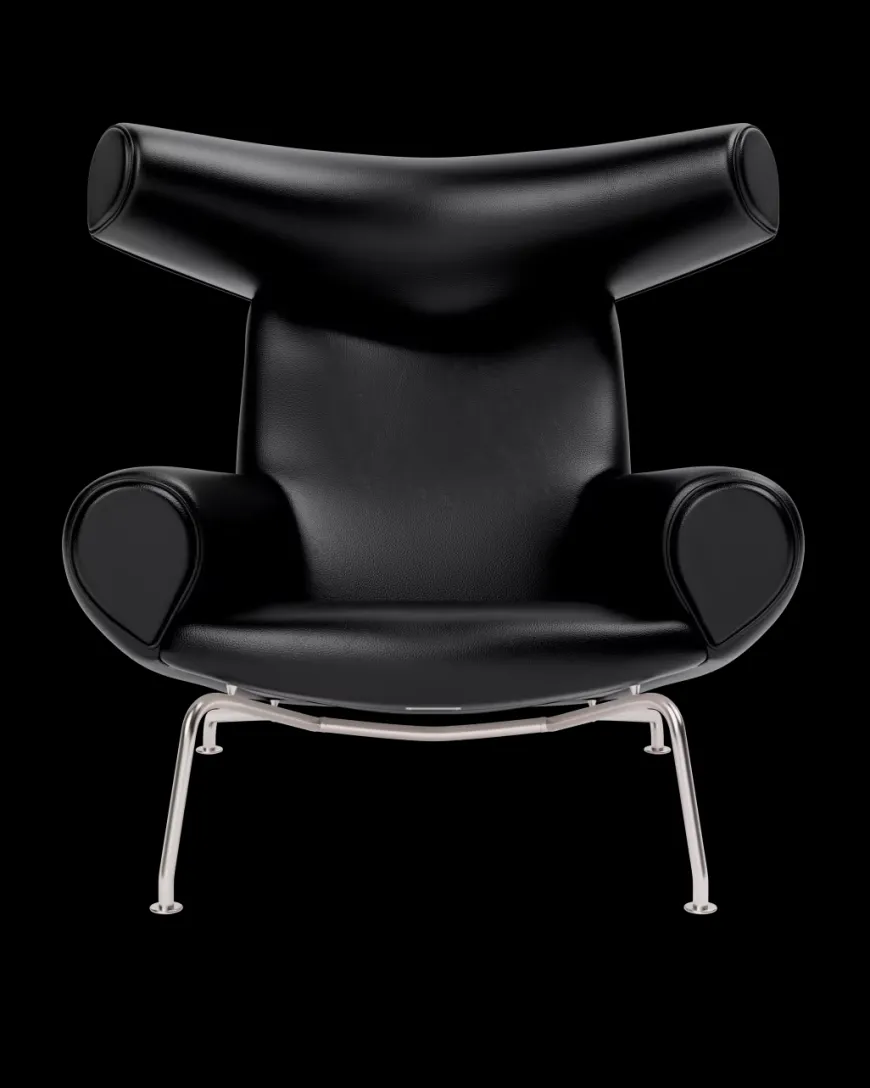 OX Chair - Primo 88 læder i sort af Hans J. Wegner
