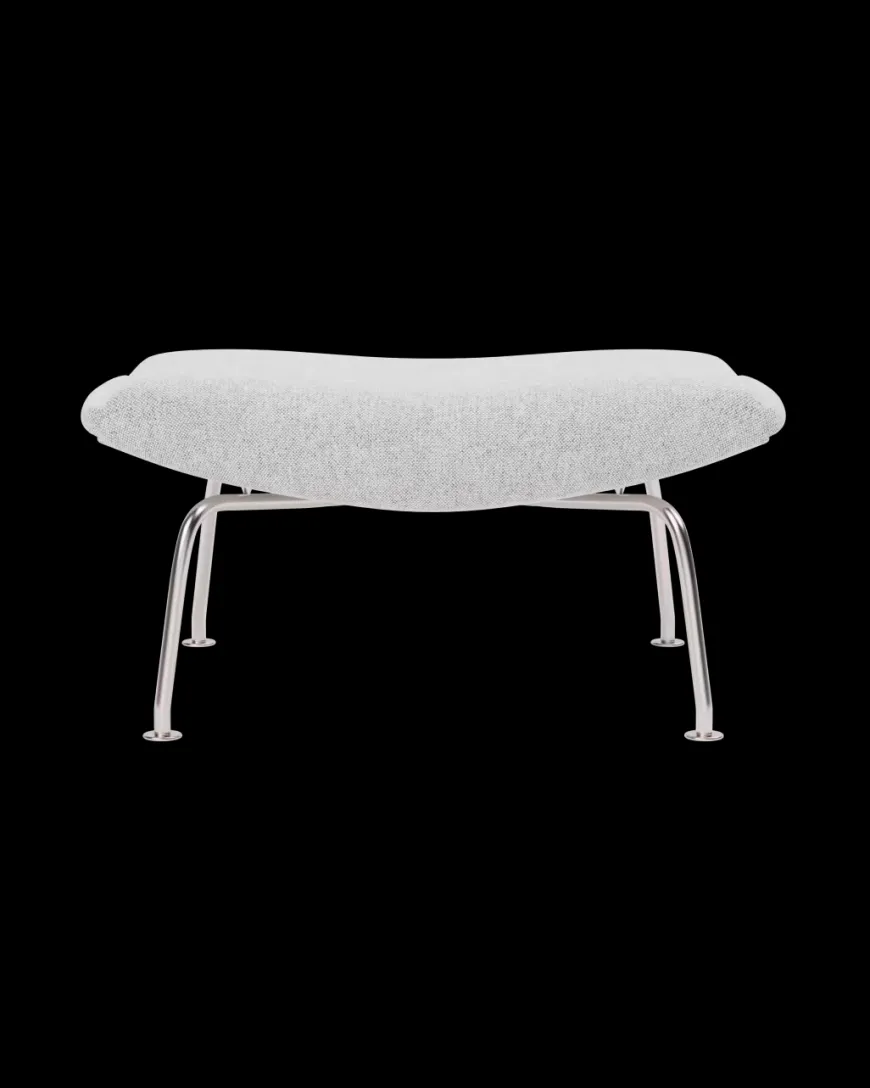 OX Skammel - Primo 88 læder i Sort af Hans J. Wegner