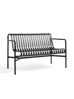 Palissade Dining Bench med armlæn, antracit fra Hay