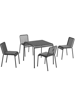 Palissade sæt, 4 stole og bord i olive fra HAY