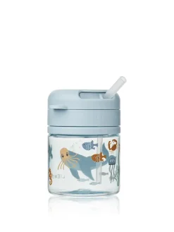 Pavia Tritan Straw Cup 280 ml, sea creature/sandy fra Liewood