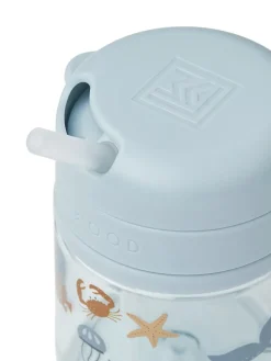 Pavia Tritan Straw Cup 280 ml, sea creature/sandy fra Liewood