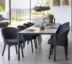 Peacock Stol, Soft Rope m/ben i alu fra Cane-line