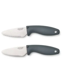 Perry Cutting Knife Set, Whale Blue fra Liewood