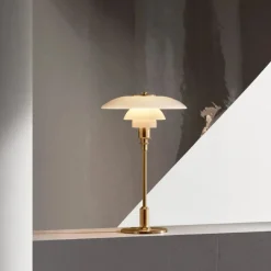 PH 3/2 Bordlampe, sort metalliseret fra Louis Poulsen