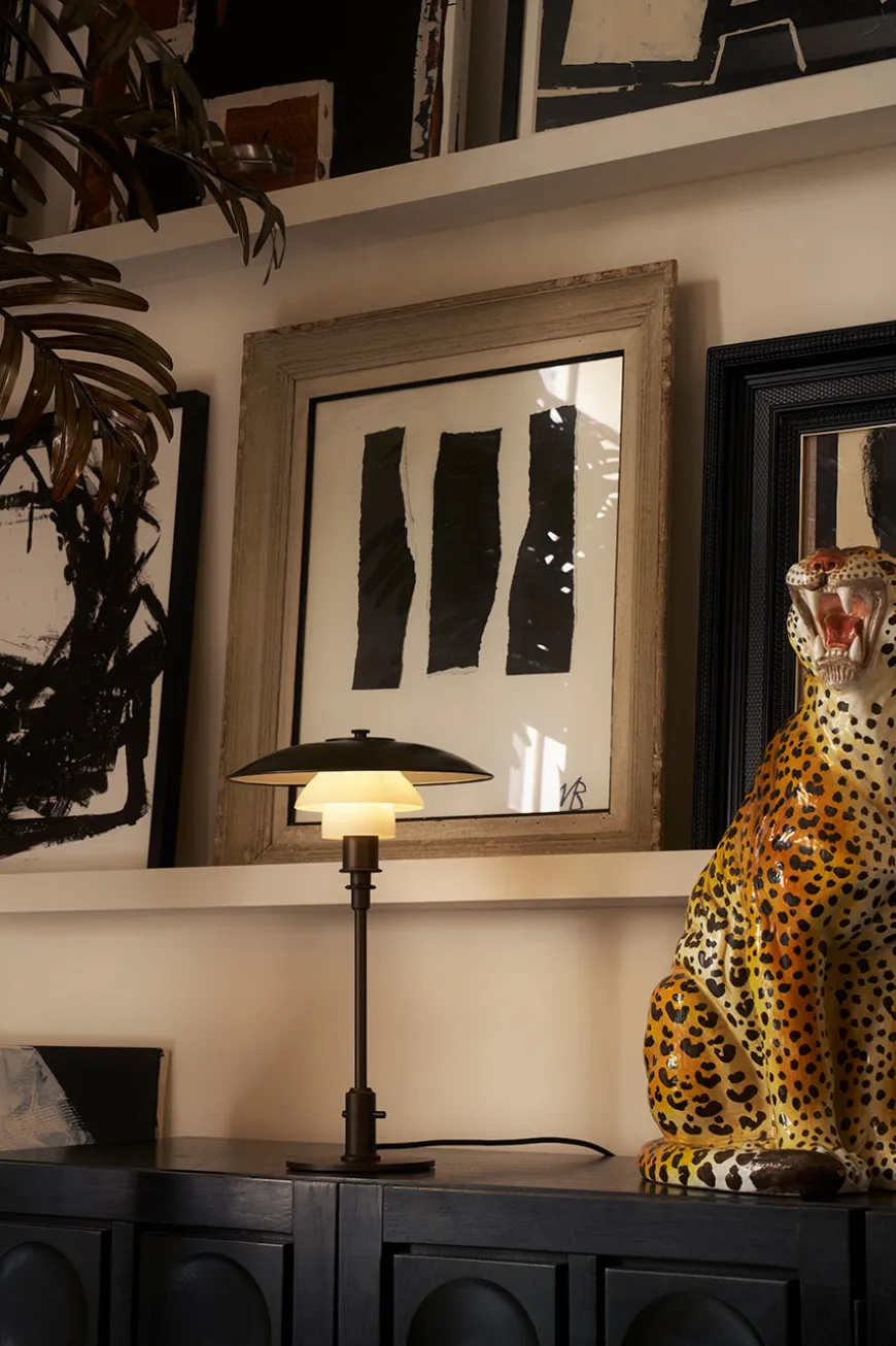 PH 3/2 Bordlampe, sort metalliseret fra Louis Poulsen