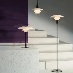 PH 3½-3 Glas Pendel, sort metalliseret fra Louis Poulsen