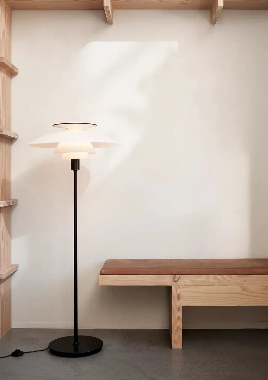 PH 80 gulvlampe, sort fra Louis Poulsen