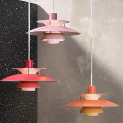 PH 5 Mini Pendant, Monochrome Burgundy af Poul Henningsen