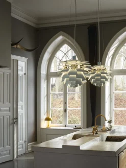 PH Artichoke Dusty Blue/Chrome fra Louis Poulsen