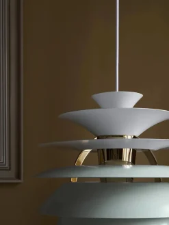 PH Snowball, dusty green/brass af Poul Henningsen