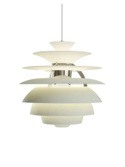 PH Snowball, soft white/brass af Poul Henningsen