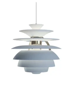 PH Snowball, soft white/chrome af Poul Henningsen