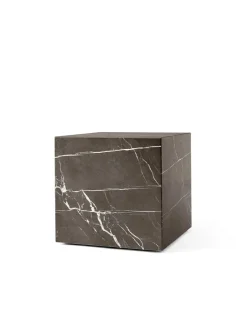 Plinth Cubic, grey galaxy marble fra Audo Copenhagen
