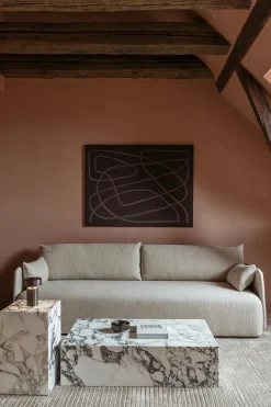 Plinth Tall Rose Calacatta Viola marmor fra Audo Copenhagen