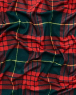 Queen blanket - Lipstick red tartan fra Magniberg