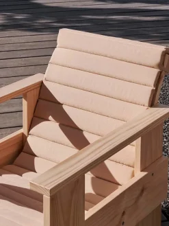 Quilted sædehynde til Crate Loungechair, Beige fra Hay