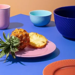 Rhombe krus, turkis fra Lyngby Porcelæn