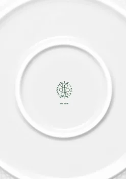 Rhombe serveringsskål, hvid fra Lyngby Porcelæn