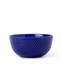 Rhombe skål, blå Ø17,5 fra Lyngby Porcelæn