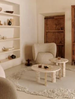 Rico Lounge Chair, bouclé i off-white fra Ferm Living