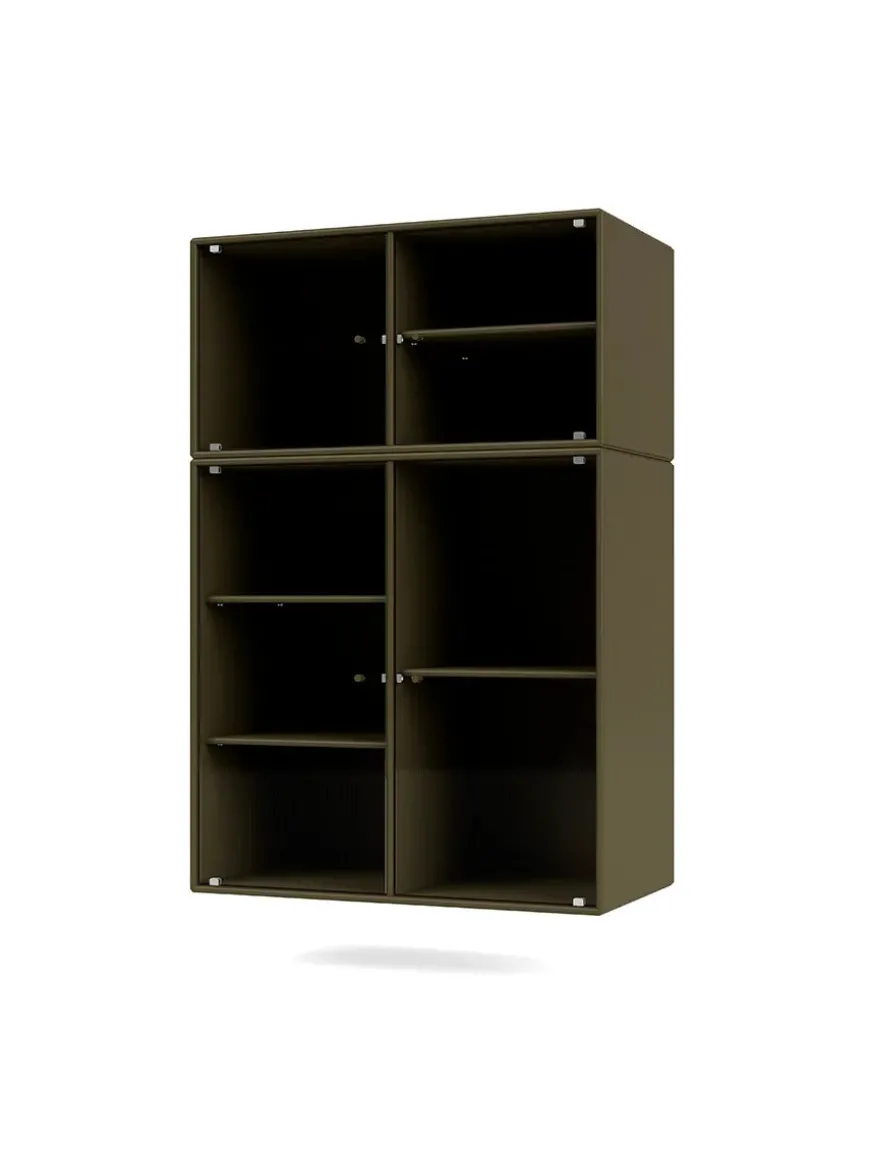 Ripple III Vitrineskab, inkl. ben fra Montana