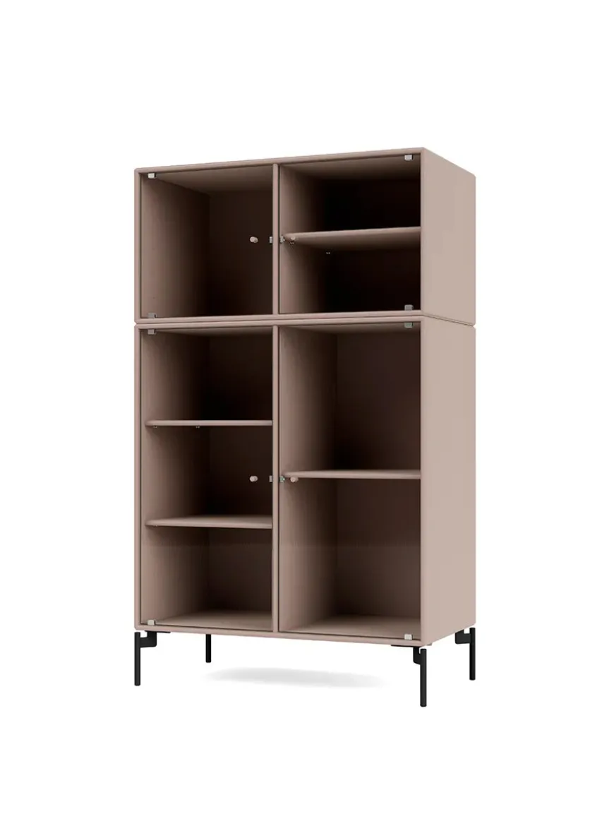 Ripple III Vitrineskab, inkl. ben fra Montana